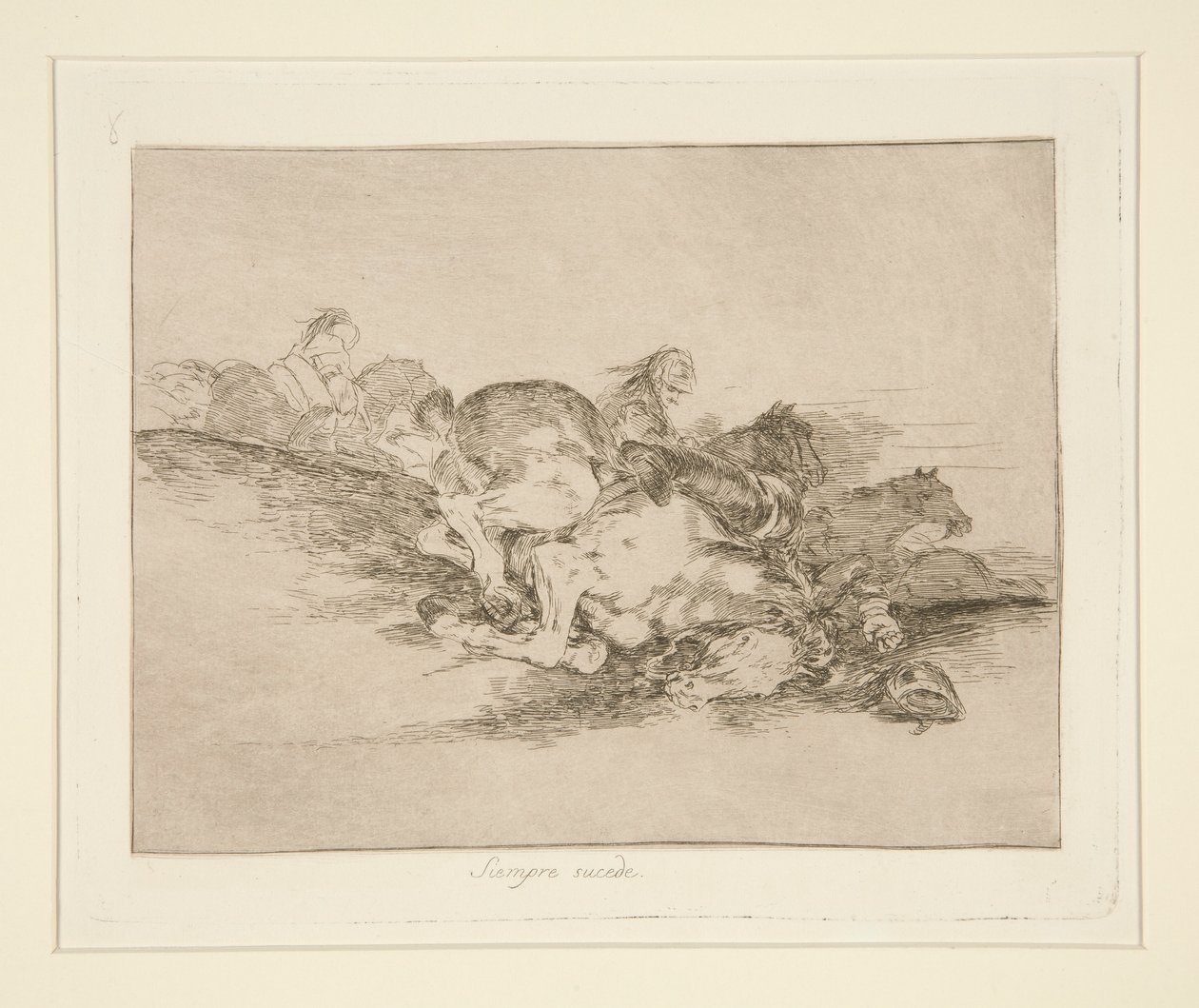 Det händer alltid (It Always Happens), pl. 8 från The Disasters of War av Francisco de Goya