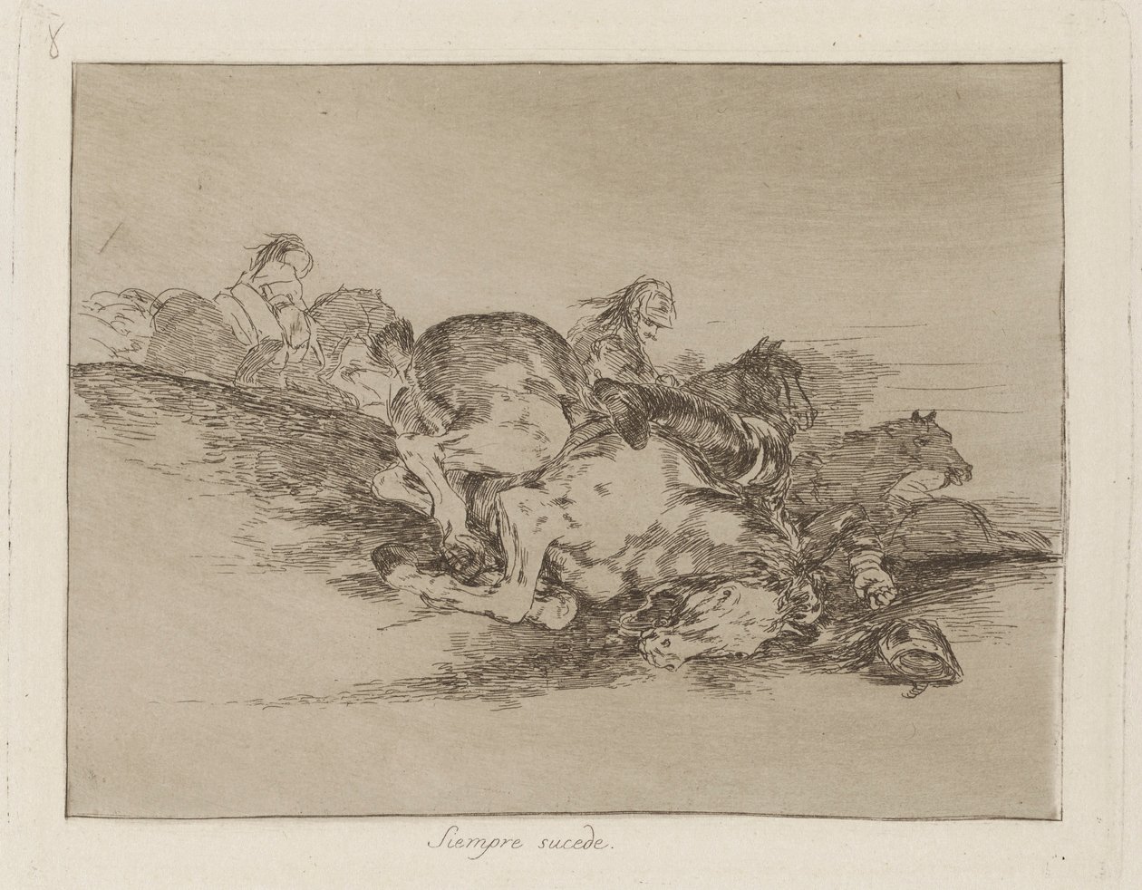 Det händer alltid (It Always Happens), pl. 8 från serien The Disasters of War av Francisco de Goya