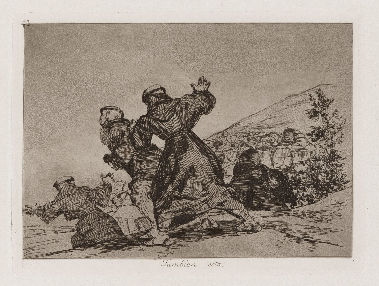 Also This (This Too), plåt 43 från The Disasters of War av Francisco de Goya