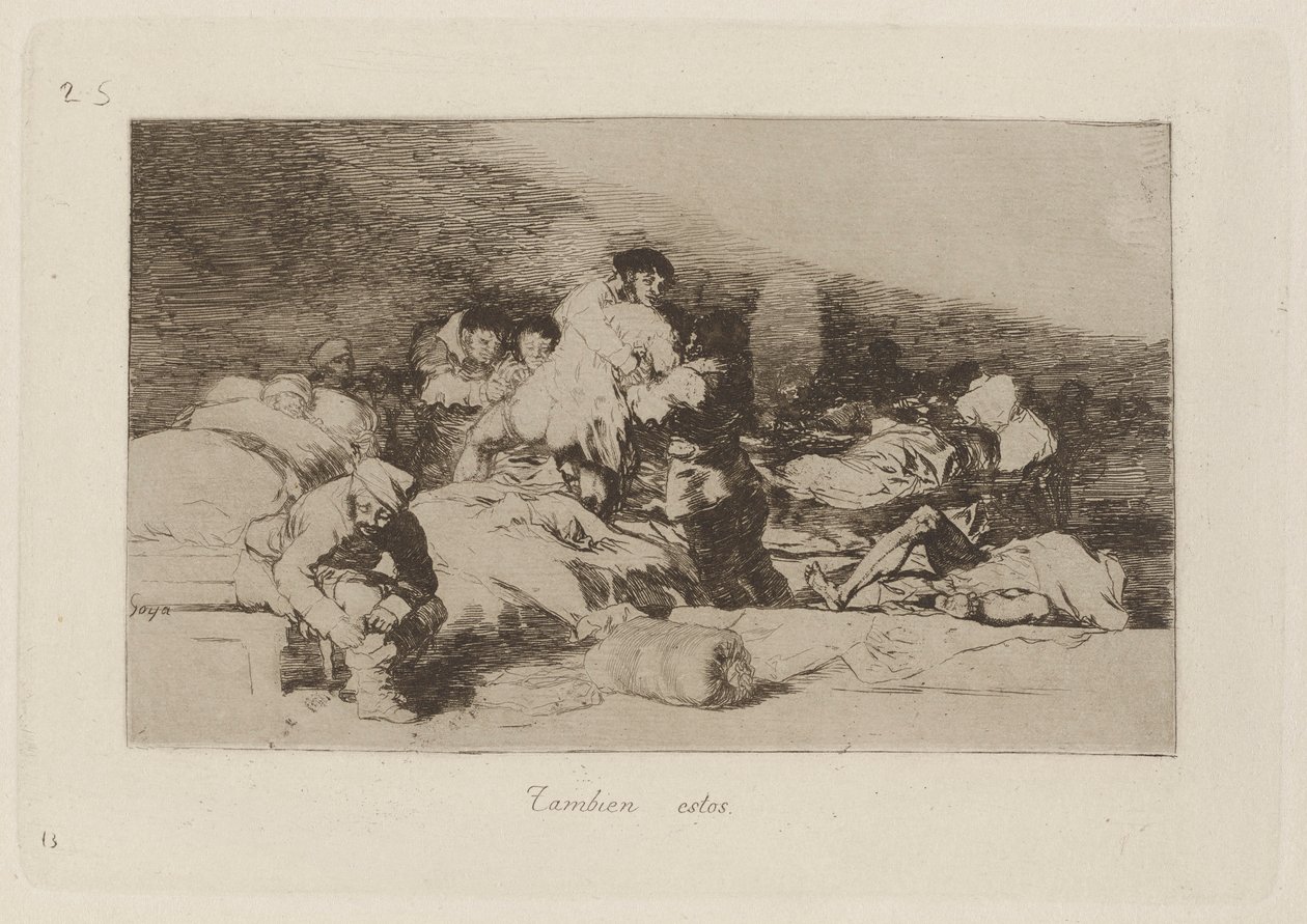 Även dessa (dessa också), tavla 25 från The Disasters of War av Francisco de Goya
