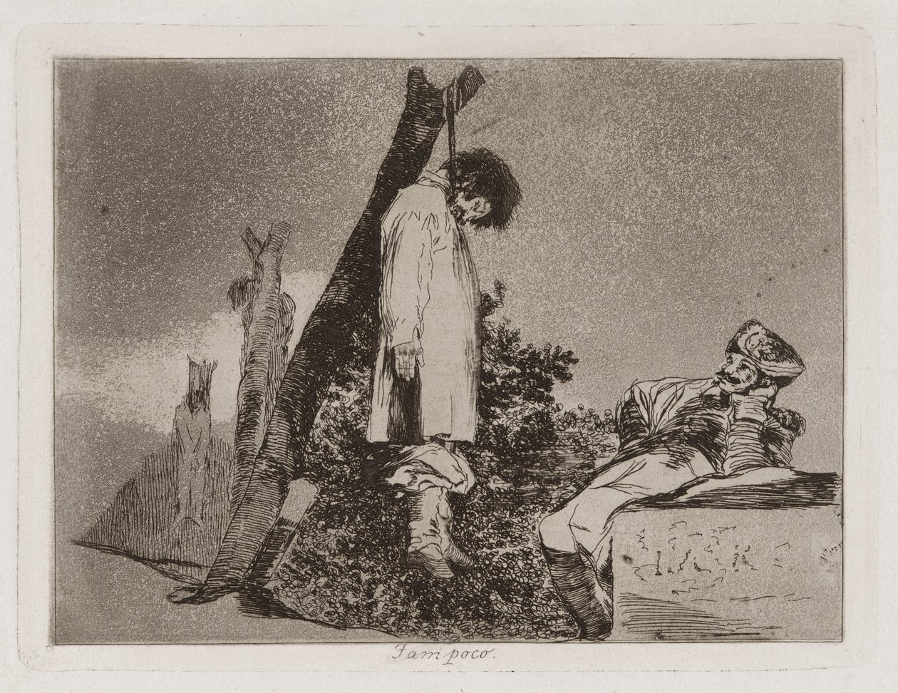 Varken (inte [i det här fallet] heller), skylt 36 från The Disasters of War av Francisco de Goya