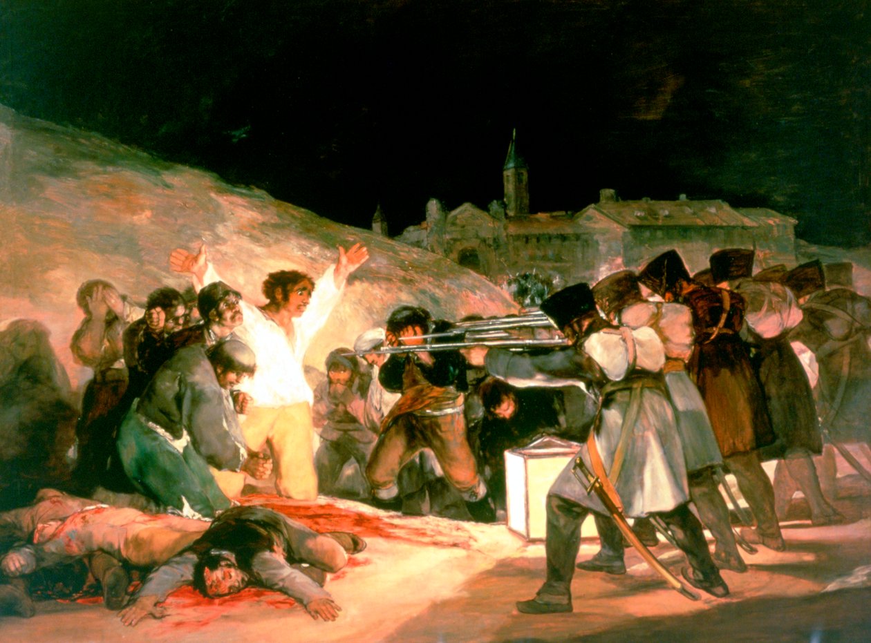 "Skottningarna den 3 maj 1808", 1814 av Francisco de Goya