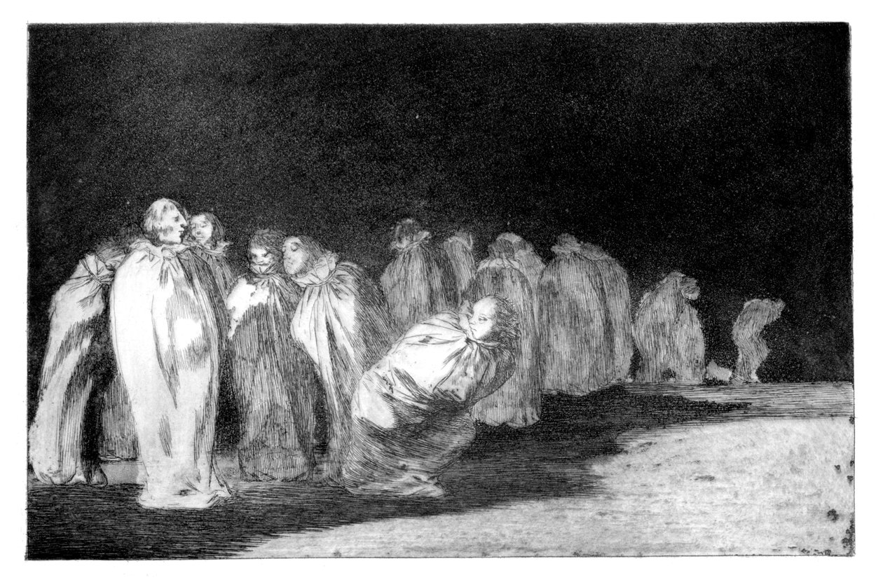 Männen i säckar, 1819-1823 av Francisco de Goya
