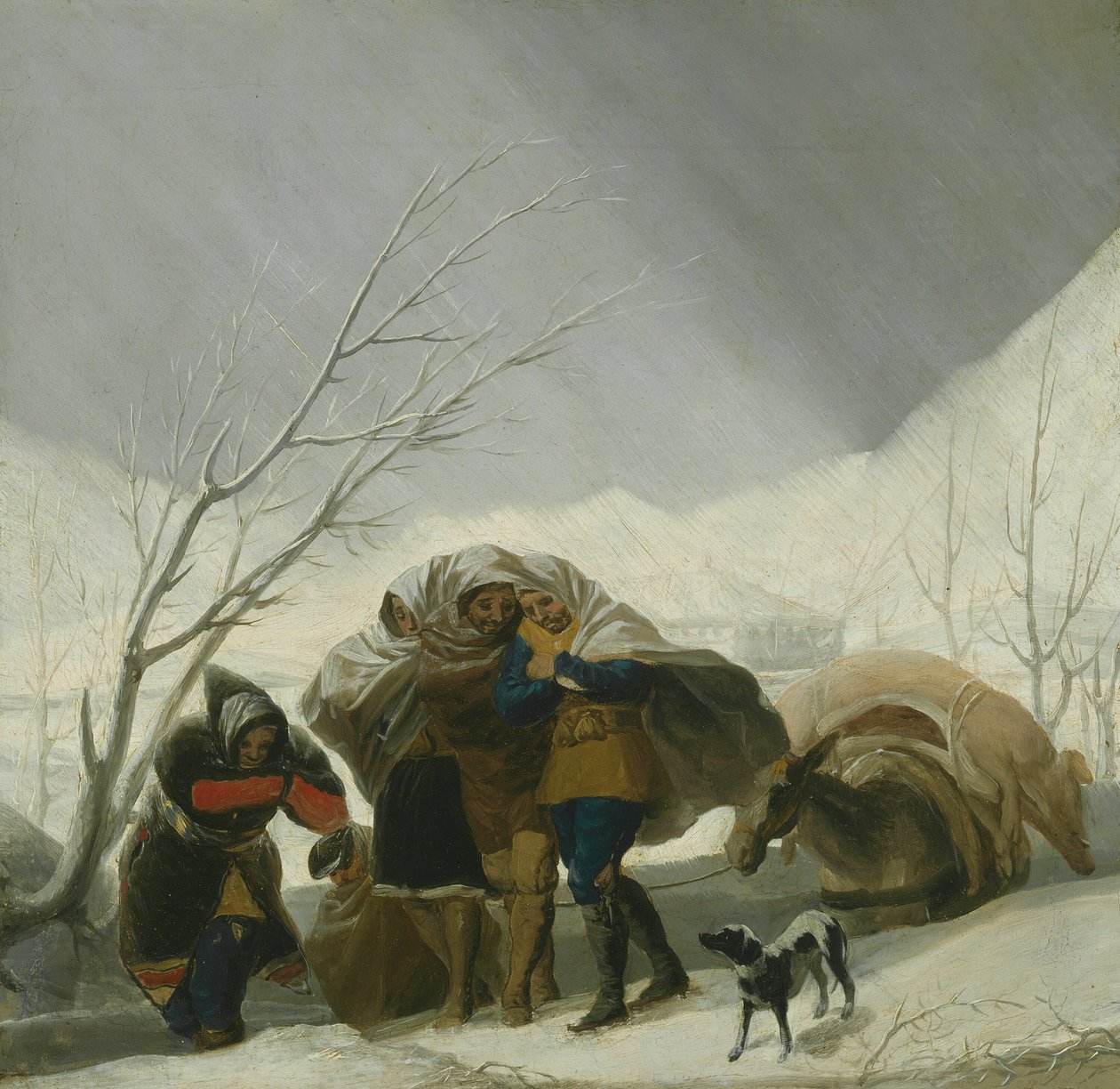 Vinterscen, ca. 1786. av Francisco de Goya