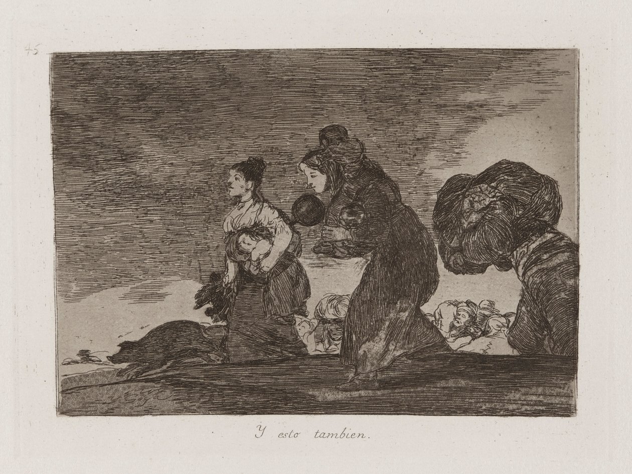 Och detta också, tavla 45 från The Disasters of War av Francisco de Goya