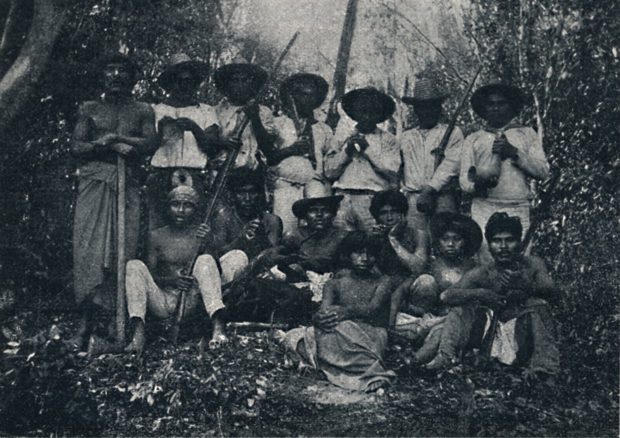 Krönta indianer, 1895 av Francisco Henszler