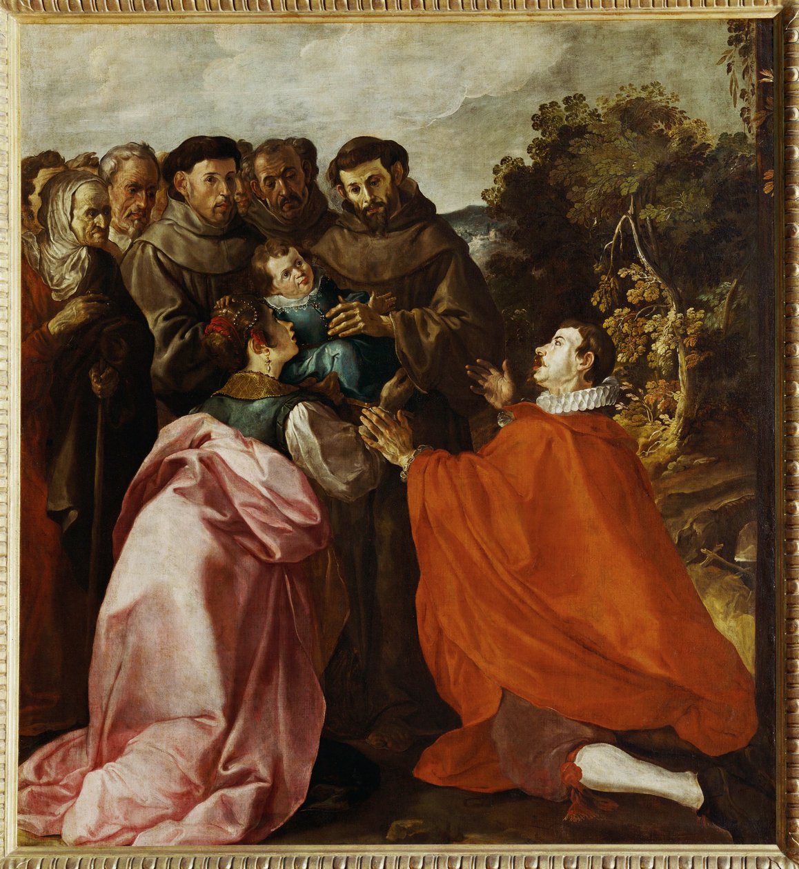 Sankt Franciskus helar barnet Bonaventura - Sankt Franciskus helar barnet Bonaventura ... av Francisco Herrera