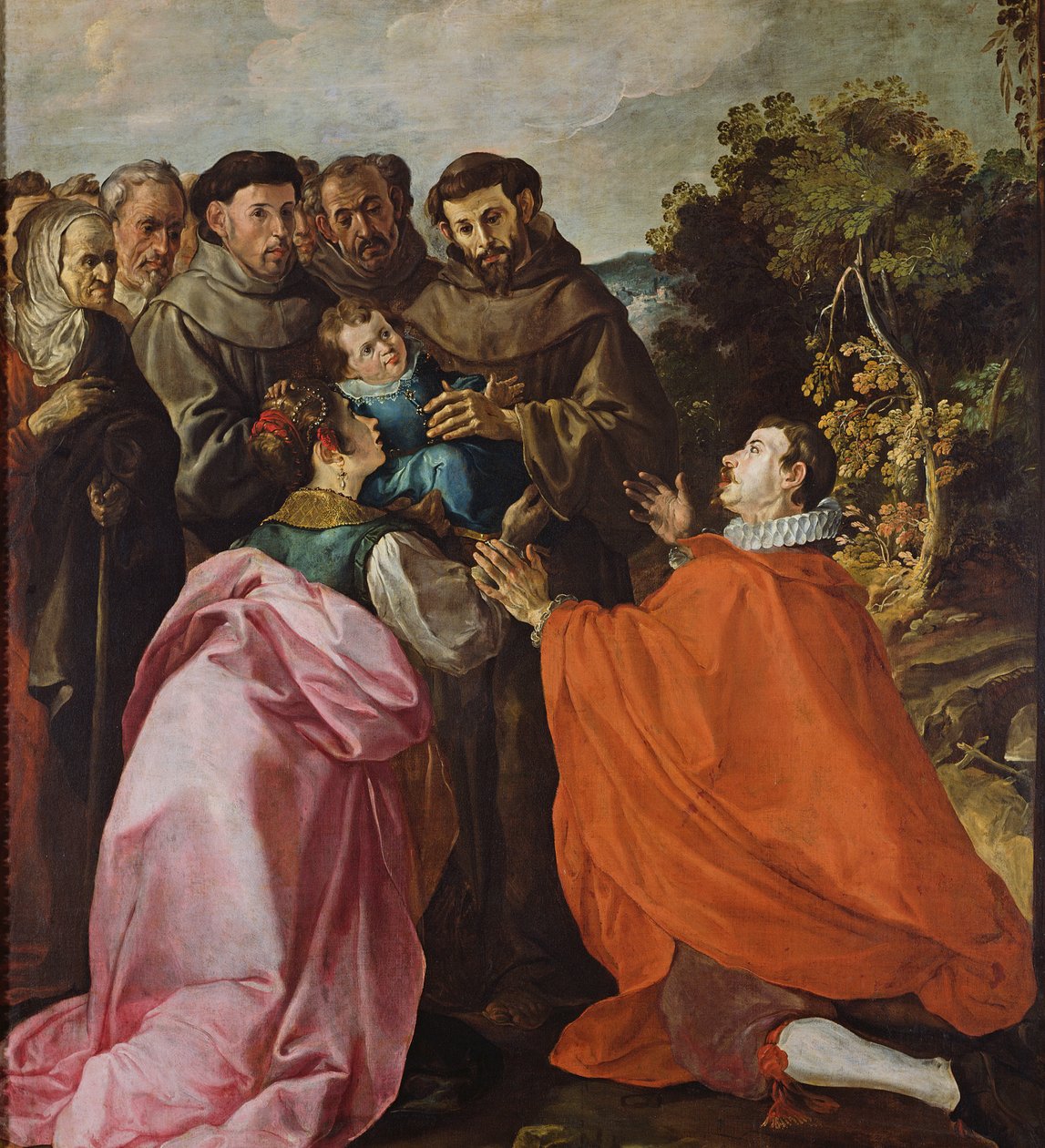 Healing of St. Bonaventure av St. Francis of Assisi, c.1628 av Francisco Herrera