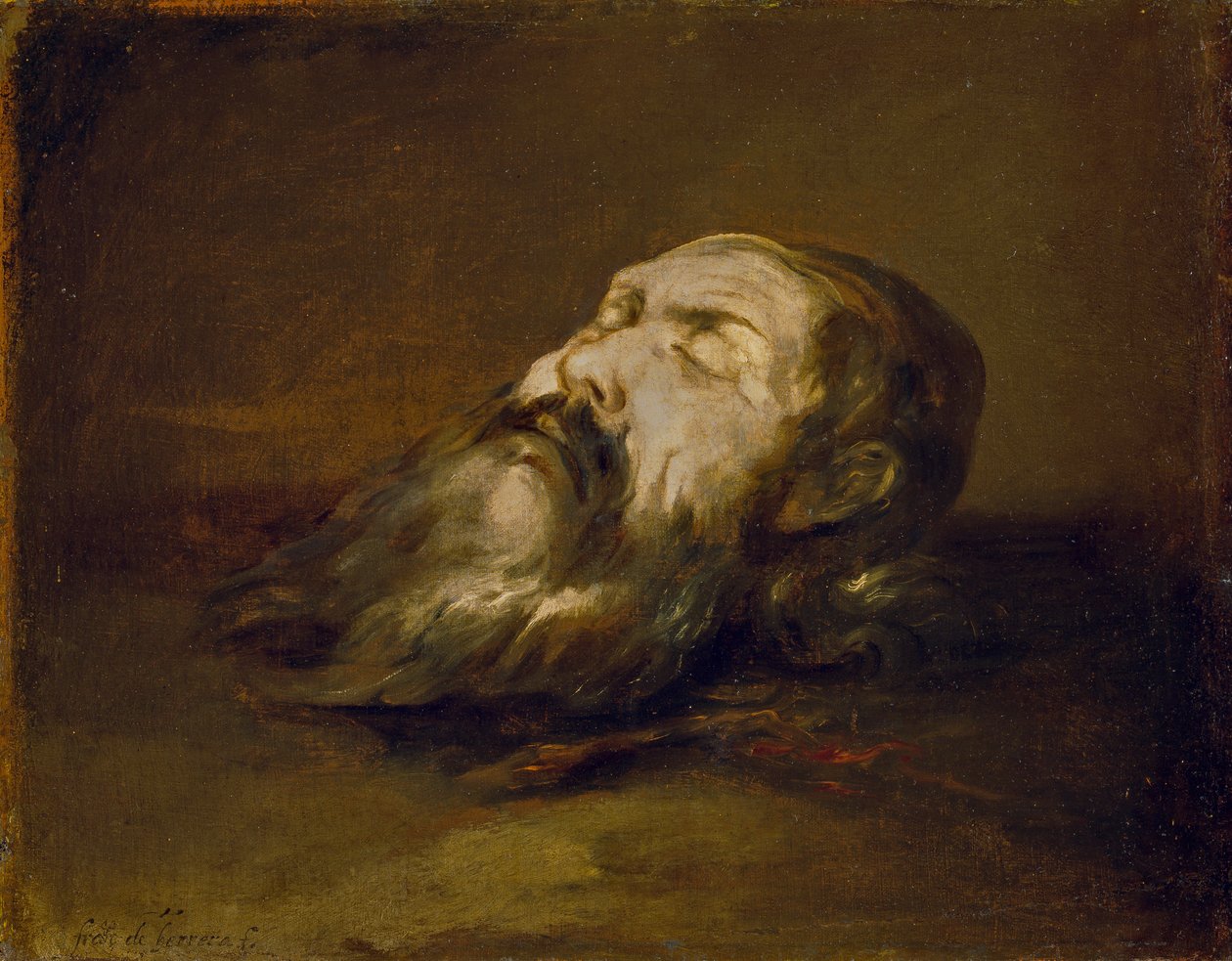 Saints huvud halshuggen av Francisco Herrera the Elder