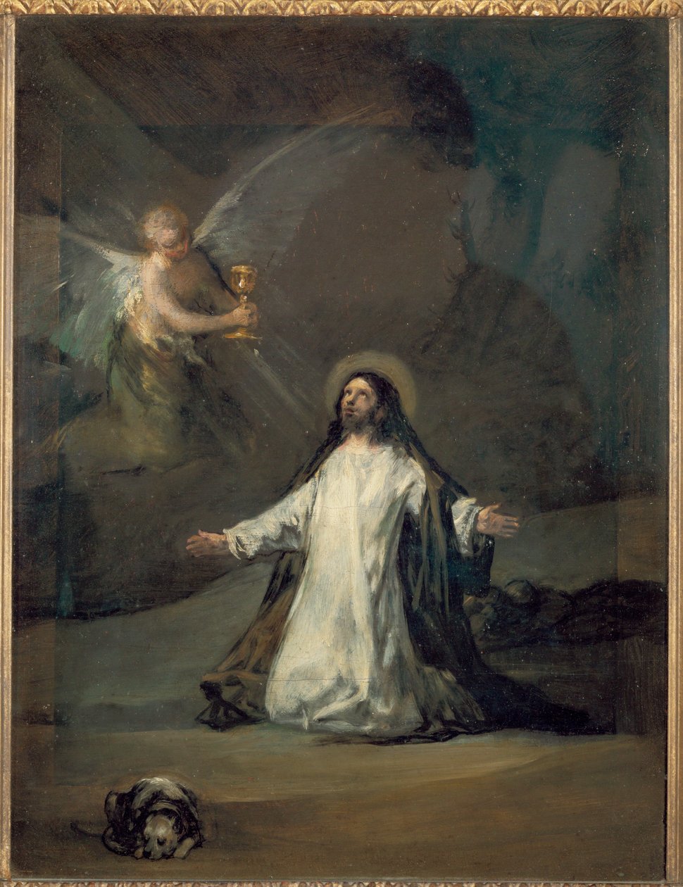 Kristus i Getsemane ... av Francisco Jose de (circle of) Goya y Lucientes