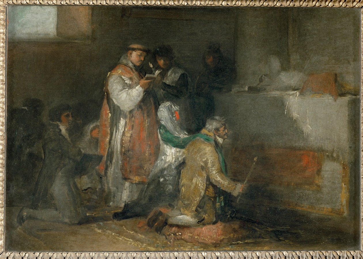 Le mariage inegal - det missanpassade paret ... av Francisco Jose de (circle of) Goya y Lucientes