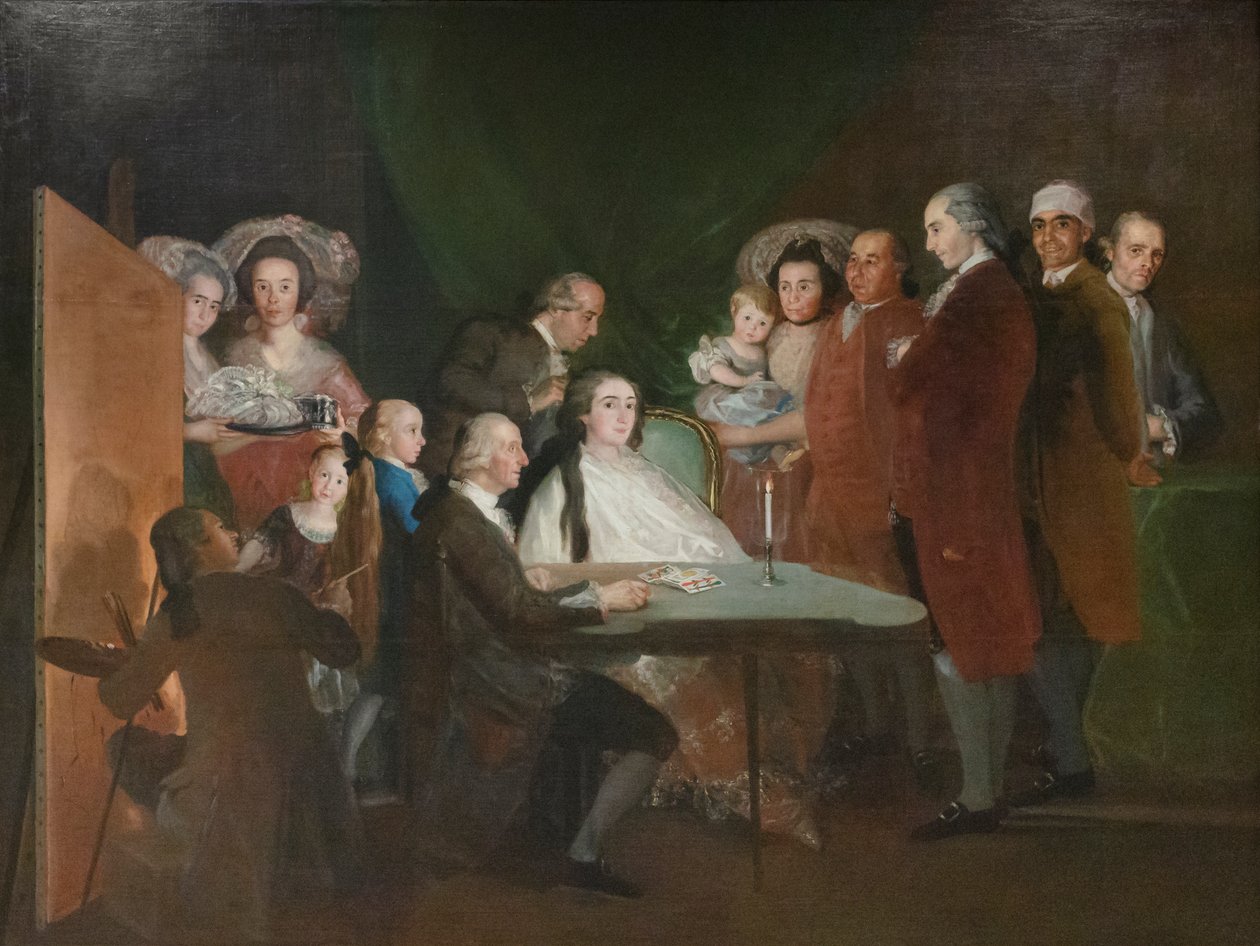 Familjen till spädbarnet Don Luis av Bourbon av Francisco Jose de (school of) Goya