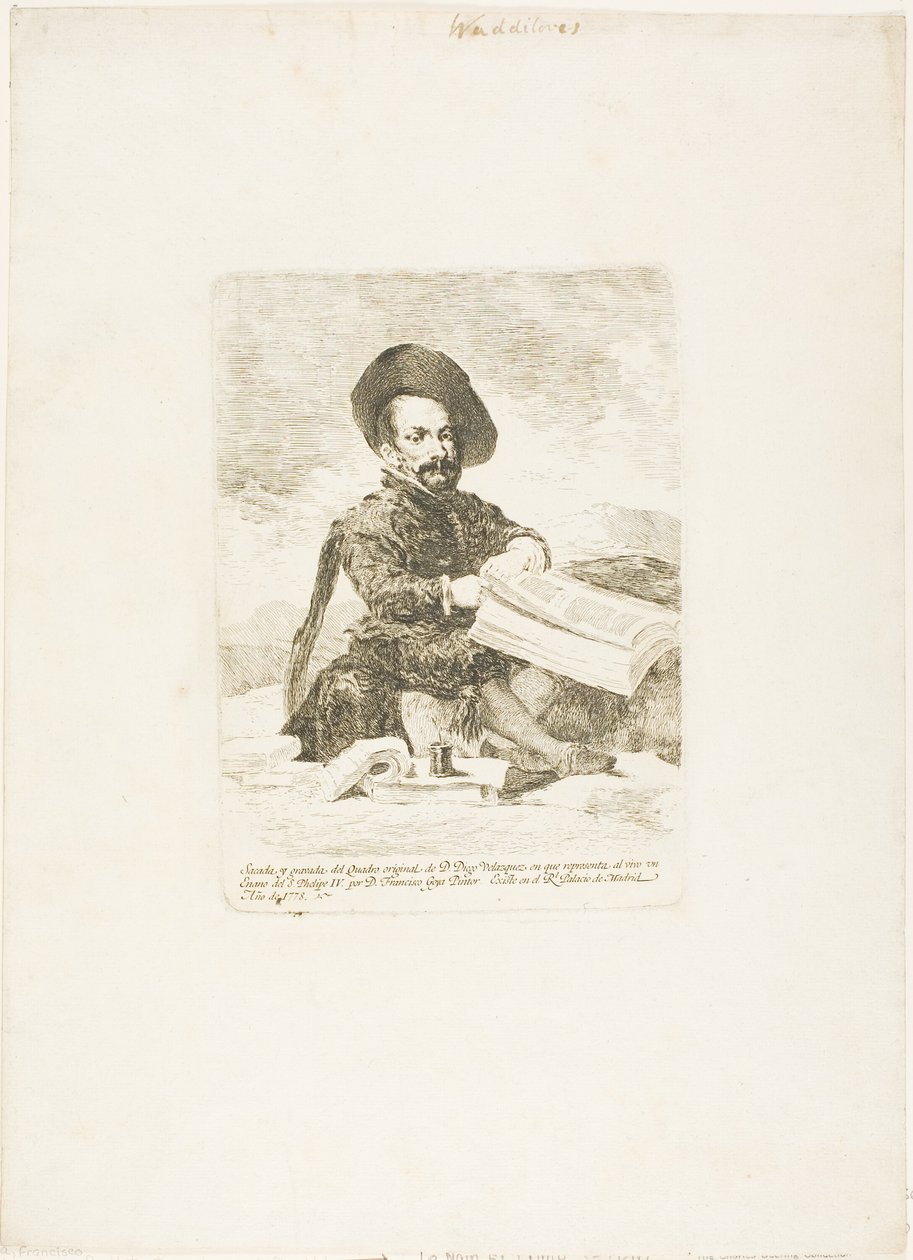 En dvärg av Francisco Jose de Goya y Lucientes