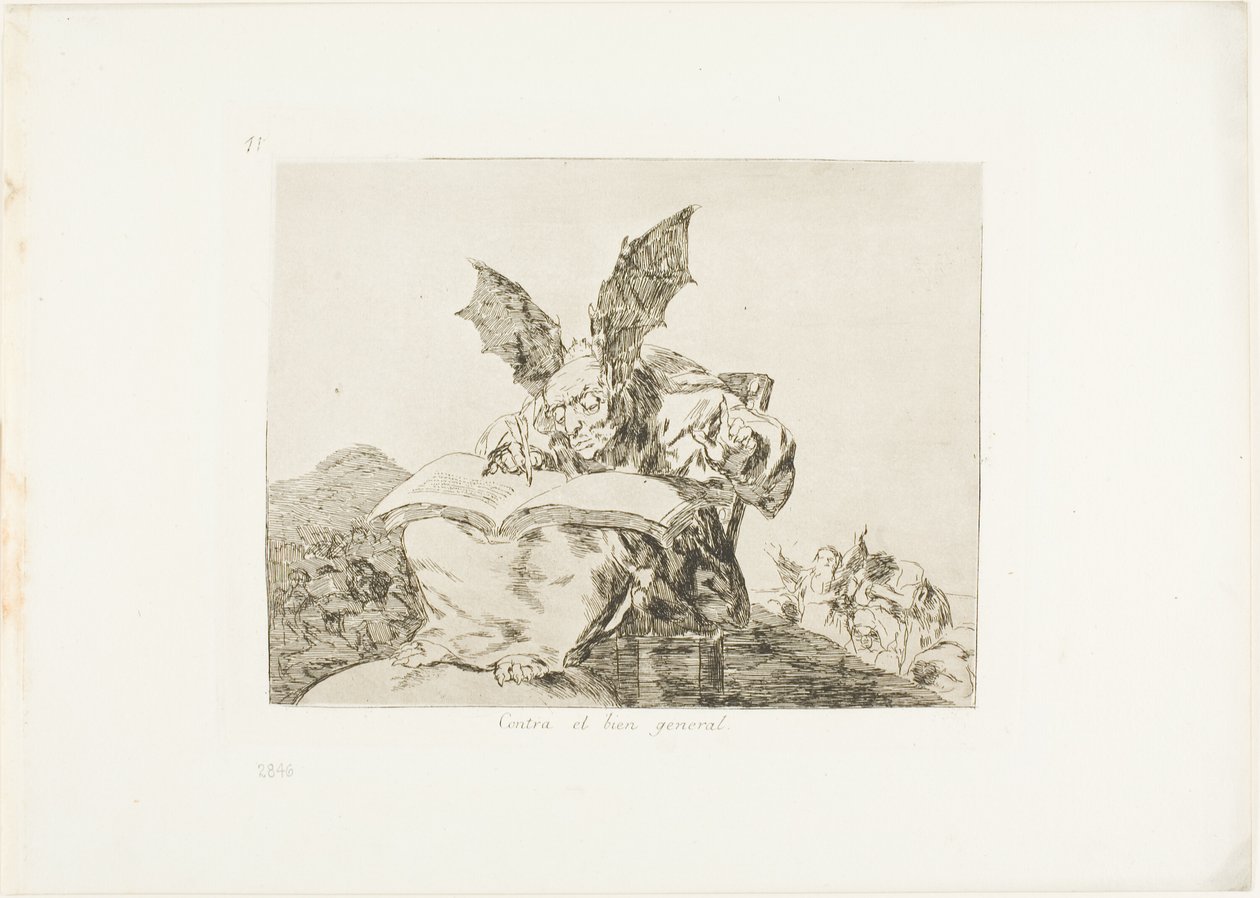 Against the Common Good, skylt 71 från The Disasters of War av Francisco Jose de Goya y Lucientes