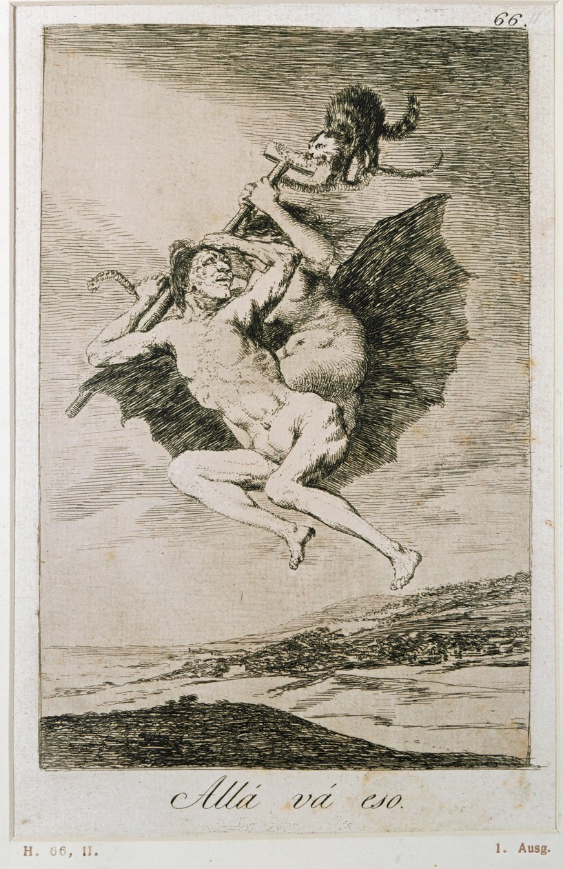 Alla va eso (etsning) av Francisco Jose de Goya y Lucientes