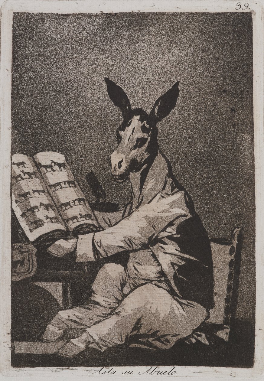 Och så var hans farfar (Asta su abuelo) av Francisco de Goya