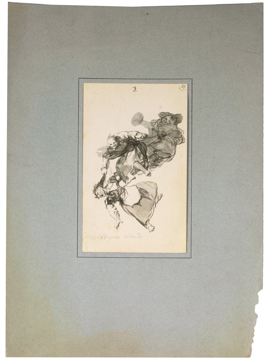 Bajan riñendo, eller De går ner och grälar av Francisco de Goya