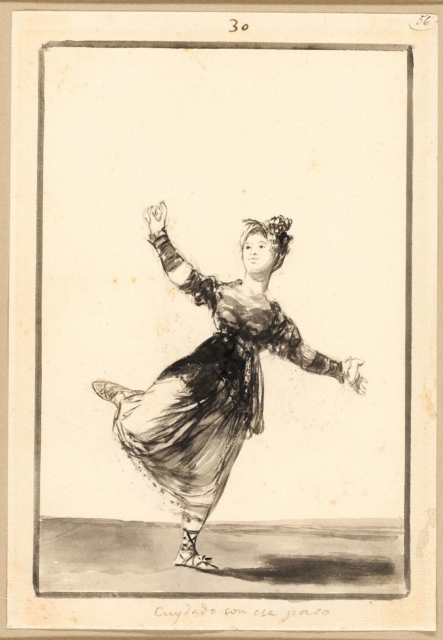 Var försiktig med det steget! av Francisco Jose de Goya y Lucientes