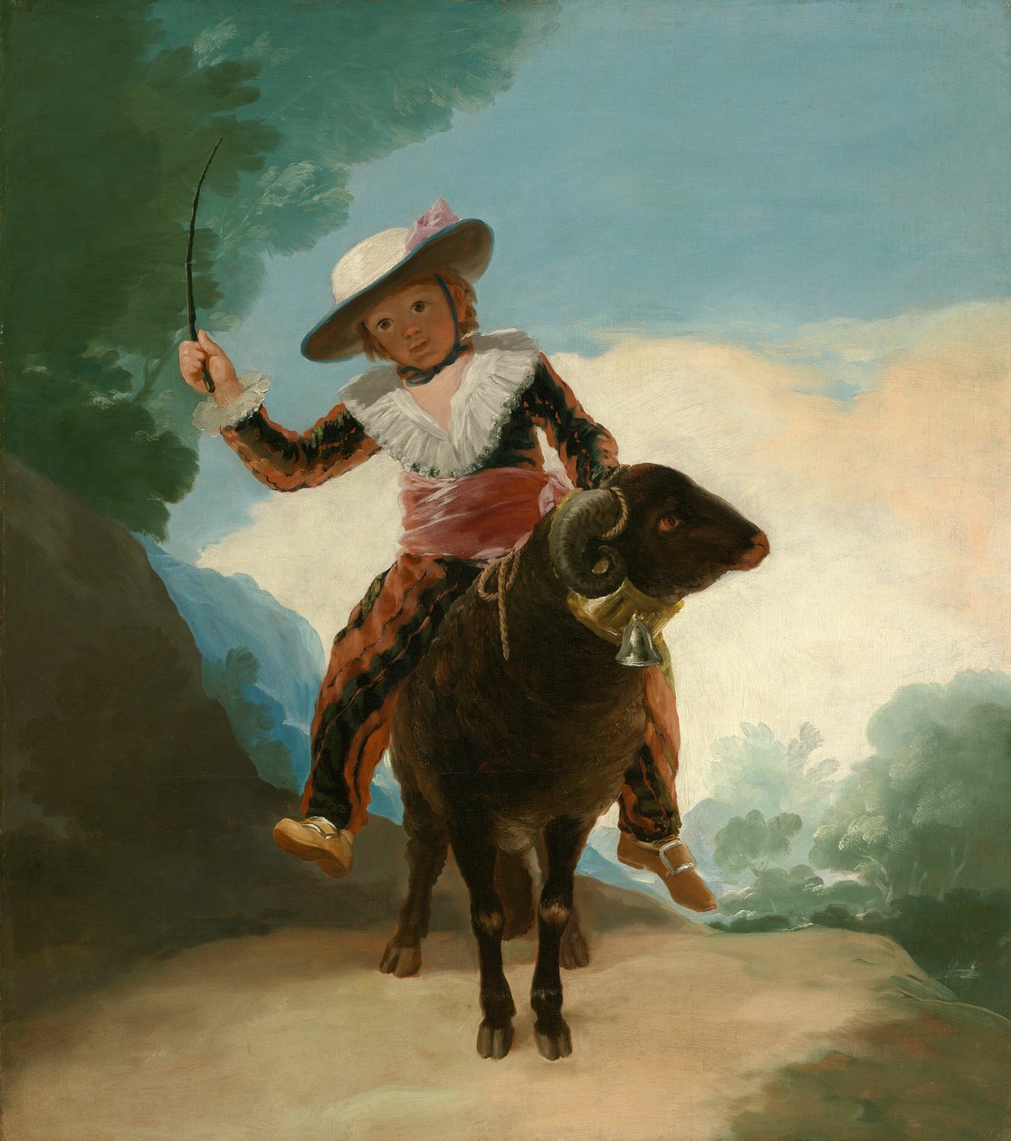 Pojke på en bagge av Francisco Jose de Goya y Lucientes