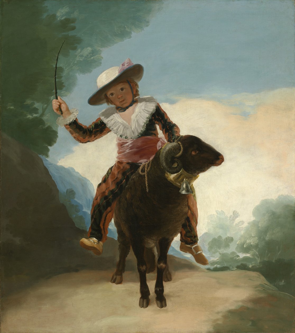 Pojke på en bagge, 1786-87 av Francisco de Goya