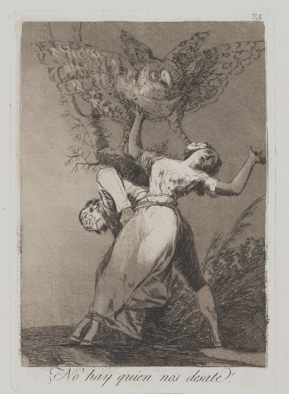 Kan inte någon lossa oss? (Finns det ingen som inte lossar?) av Francisco de Goya