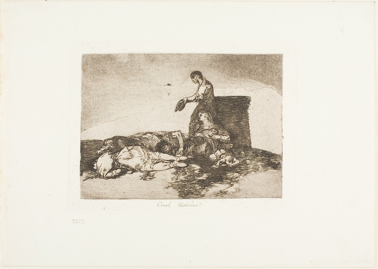 Grym berättelse om ve!, skylt 48 från The Disasters of War av Francisco Jose de Goya y Lucientes