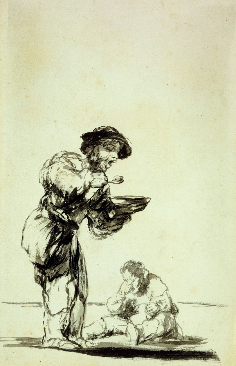 Hamnar de som slipper arbete så här?, av Francisco de Goya