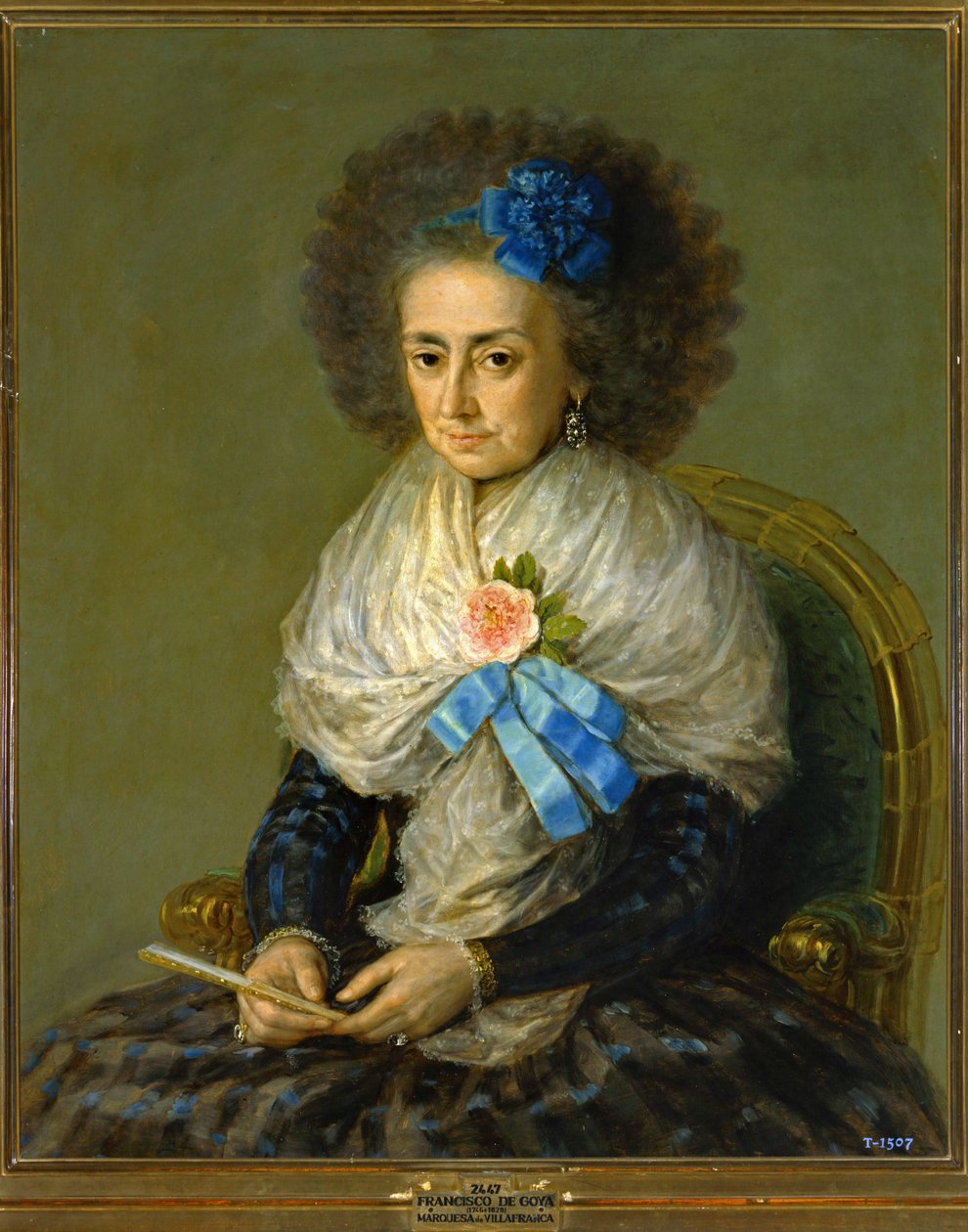 Dona Maria Antonia Gonzaga, markisinnan av Villafranca ... (målning på duk) av Francisco Jose de Goya y Lucientes