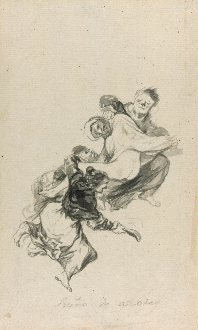 Dröm om att bli piskad av Francisco Jose de Goya y Lucientes