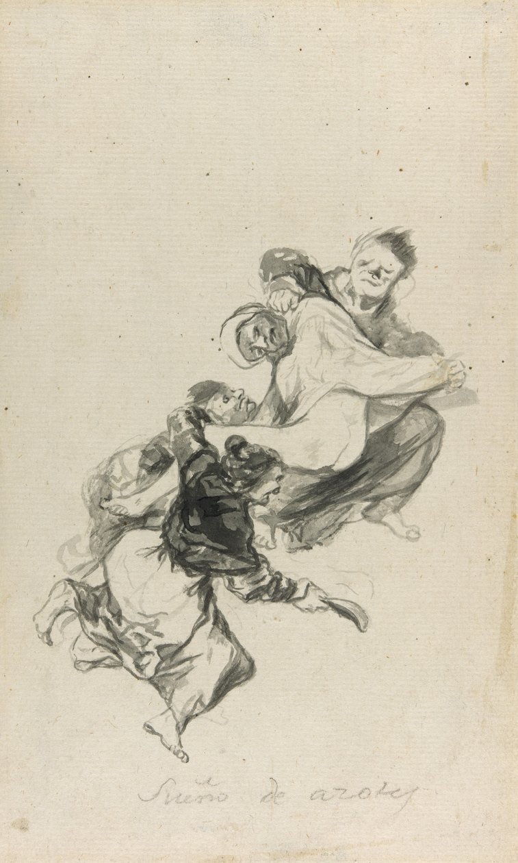 Dröm om prygel, 1801-03 av Francisco de Goya