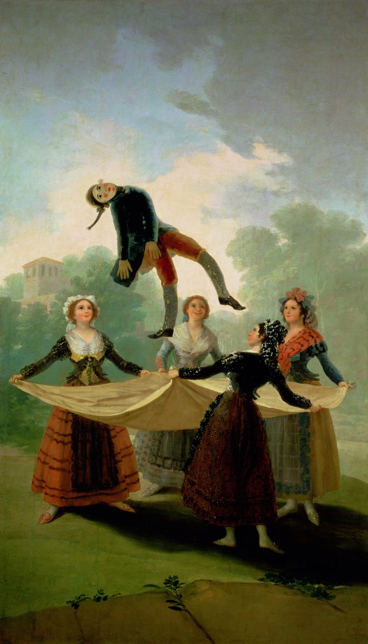 El Pelele (The Puppet) 1791-2 (olja på duk) av Francisco de Goya