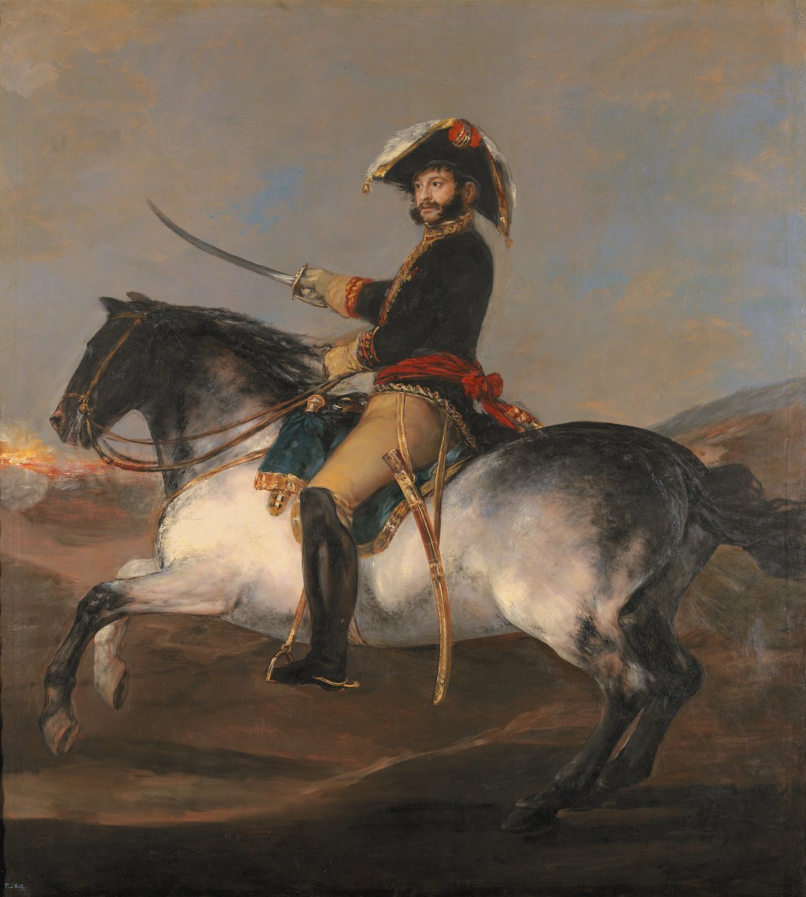 Ridsporträtt av General Palafox av Francisco de Goya