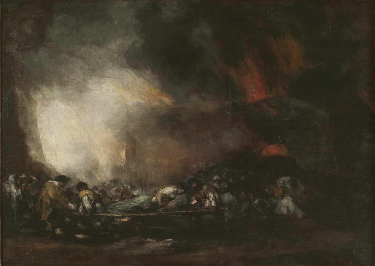 Brand på ett sjukhus av Francisco Jose de Goya y Lucientes