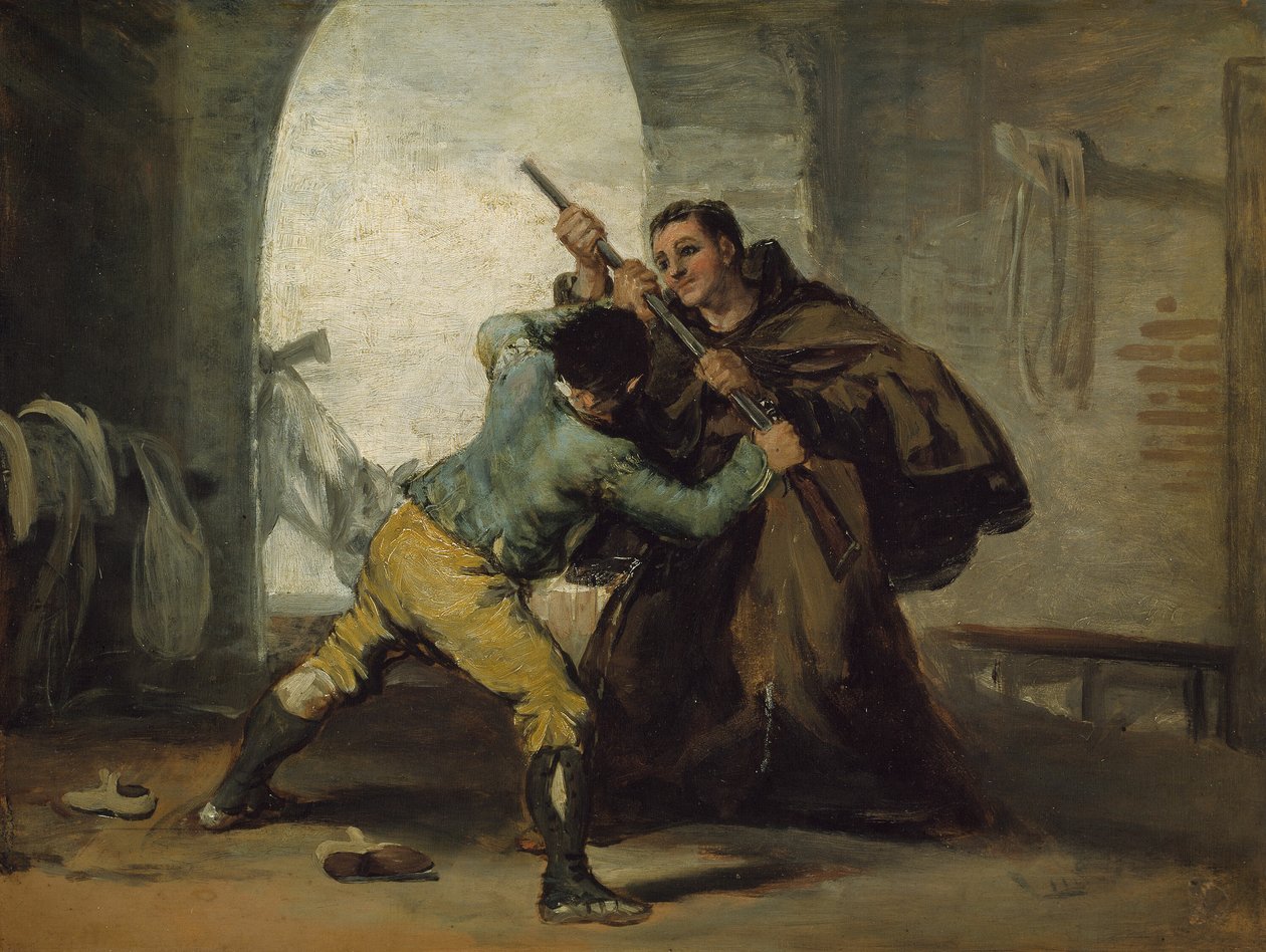 Broder Pedro tar pistolen från El Maragato av Francisco Jose de Goya y Lucientes