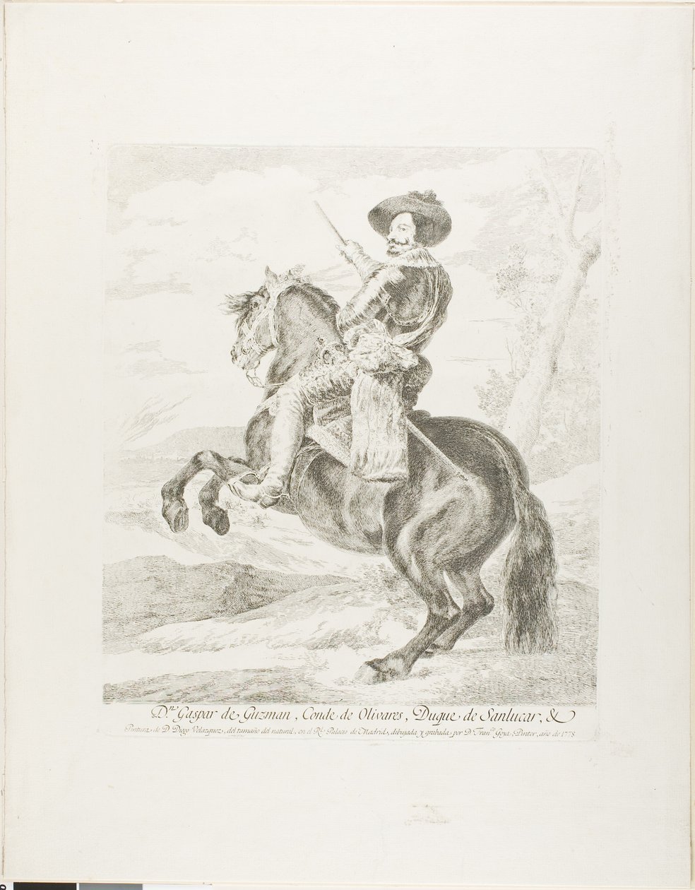 Gaspar de Guzman, greve hertig av Olivares av Francisco Jose de Goya y Lucientes
