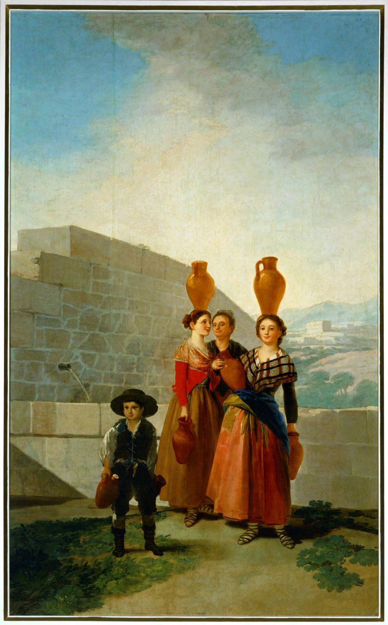 Flickor som bär vattenkannor ... (målning på duk) av Francisco Jose de Goya y Lucientes