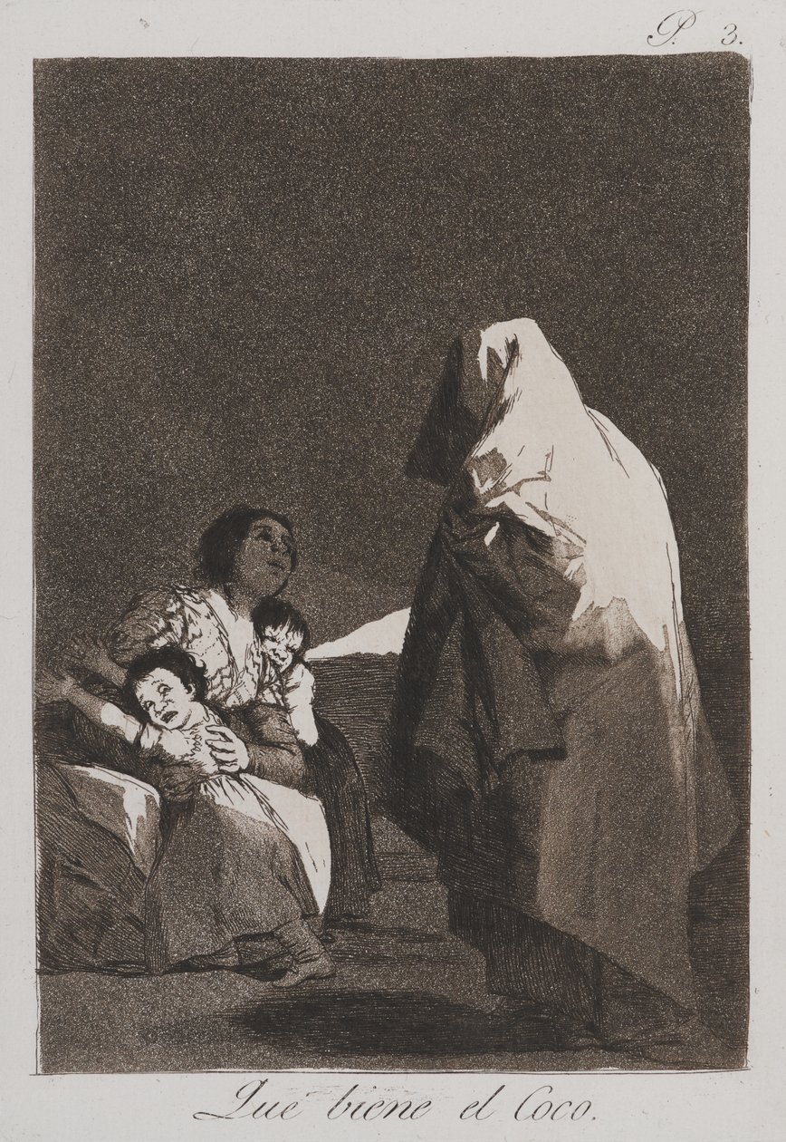 Here Comes the Bogey-Man av Francisco de Goya