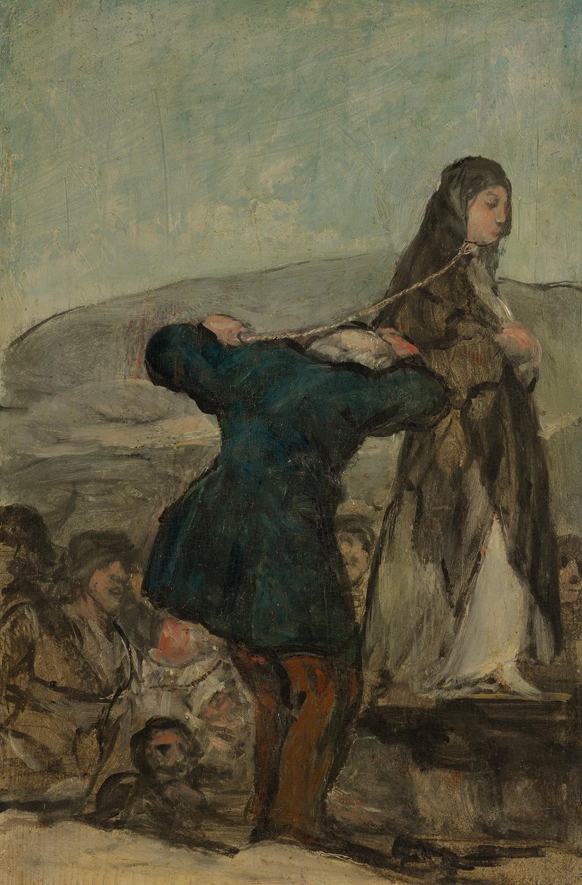 Avrättning av häxor av Francisco Jose de Goya y Lucientes