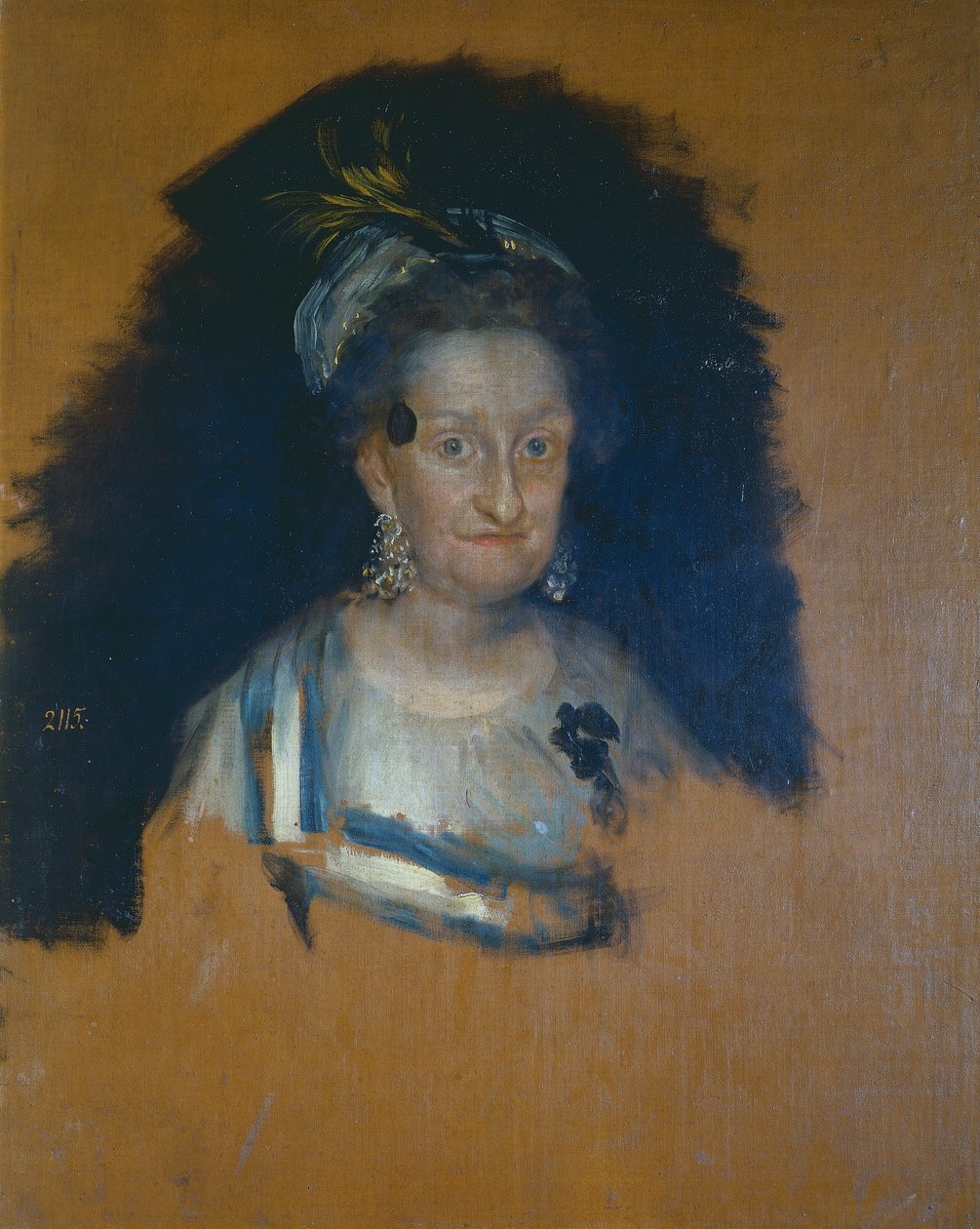 Infanta Maria Josefa, preliminär skiss till gruppporträttet av Karl IV:s familj av Francisco Jose de Goya y Lucientes