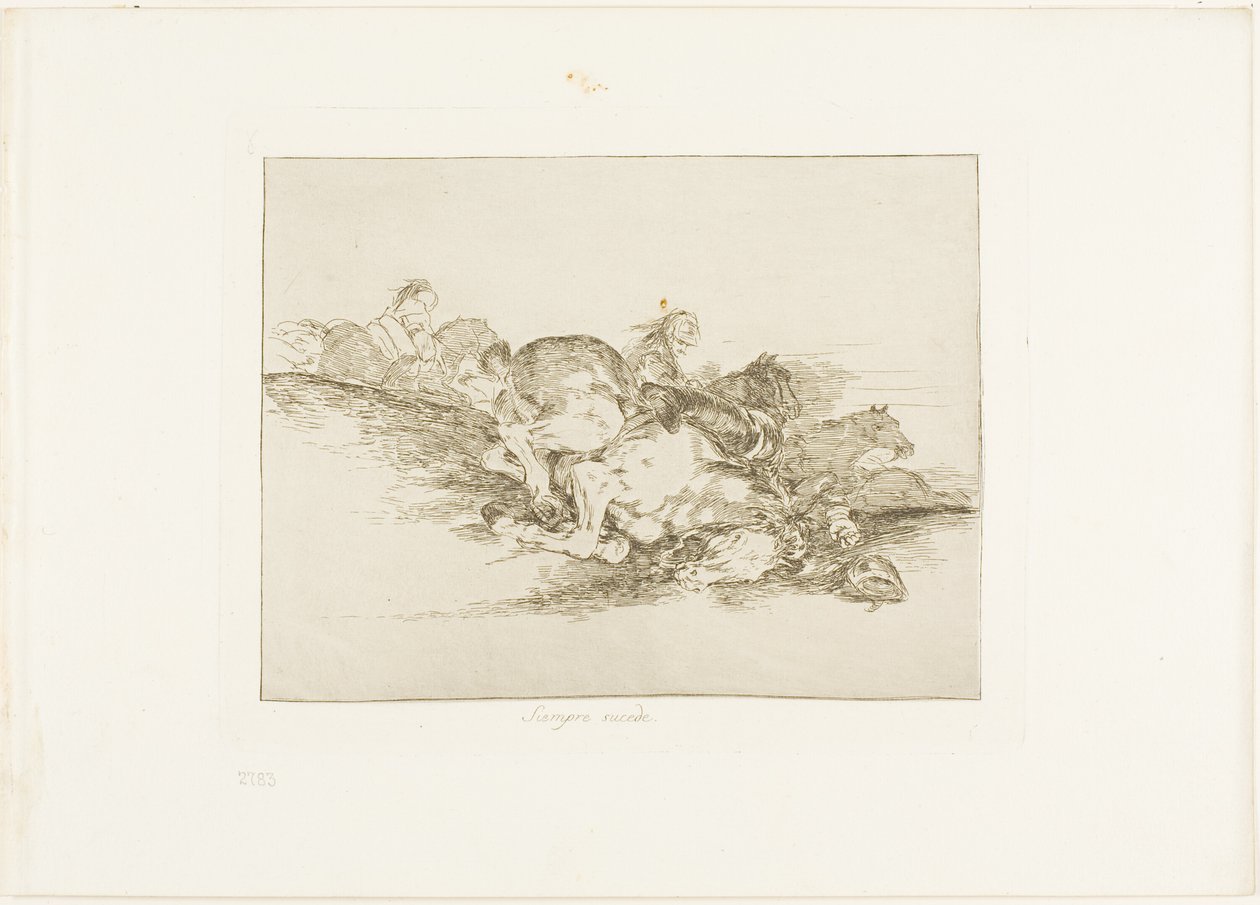 It Always Happens, skylt åtta från The Disasters of War av Francisco Jose de Goya y Lucientes