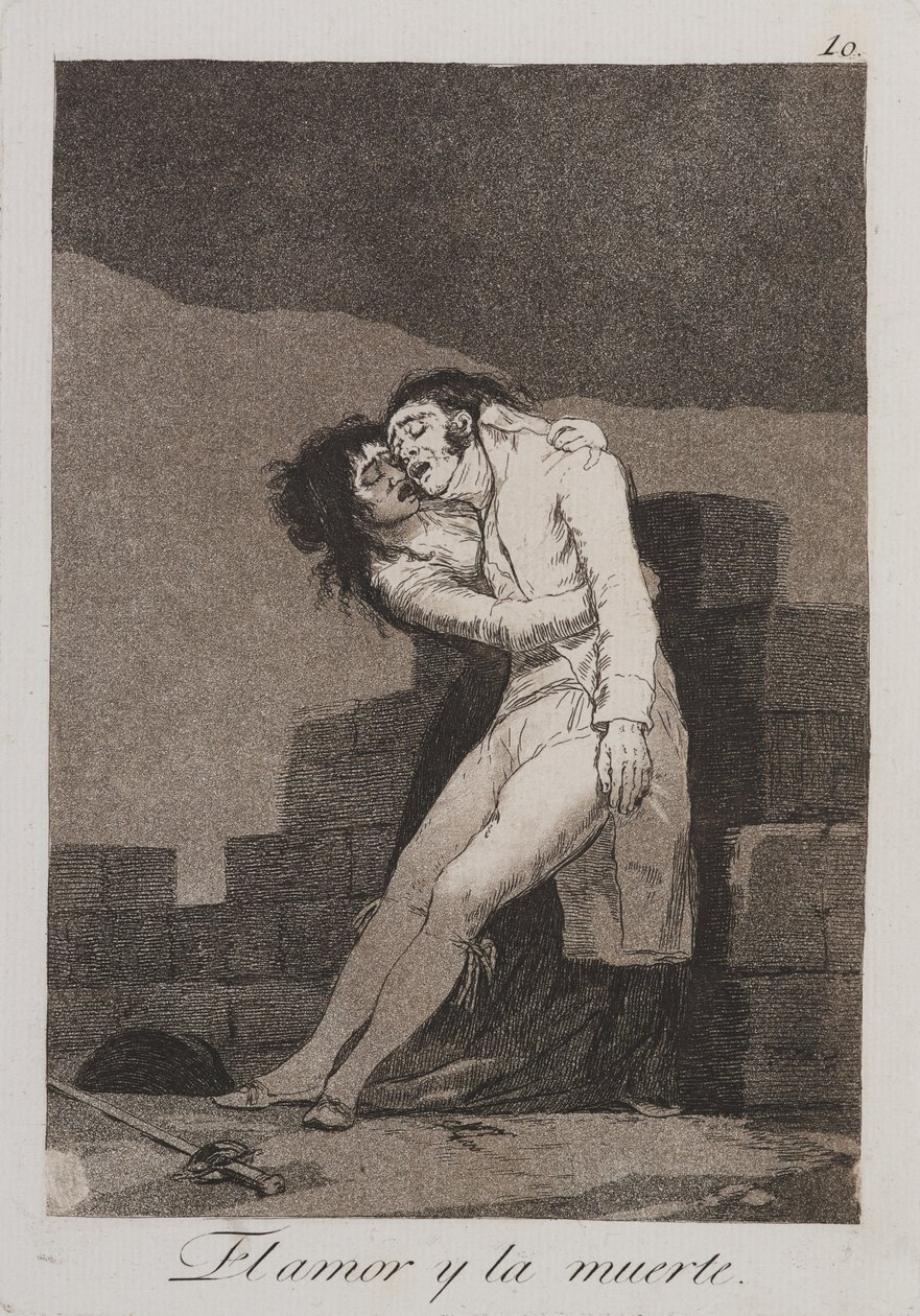 Kärlek och död av Francisco de Goya