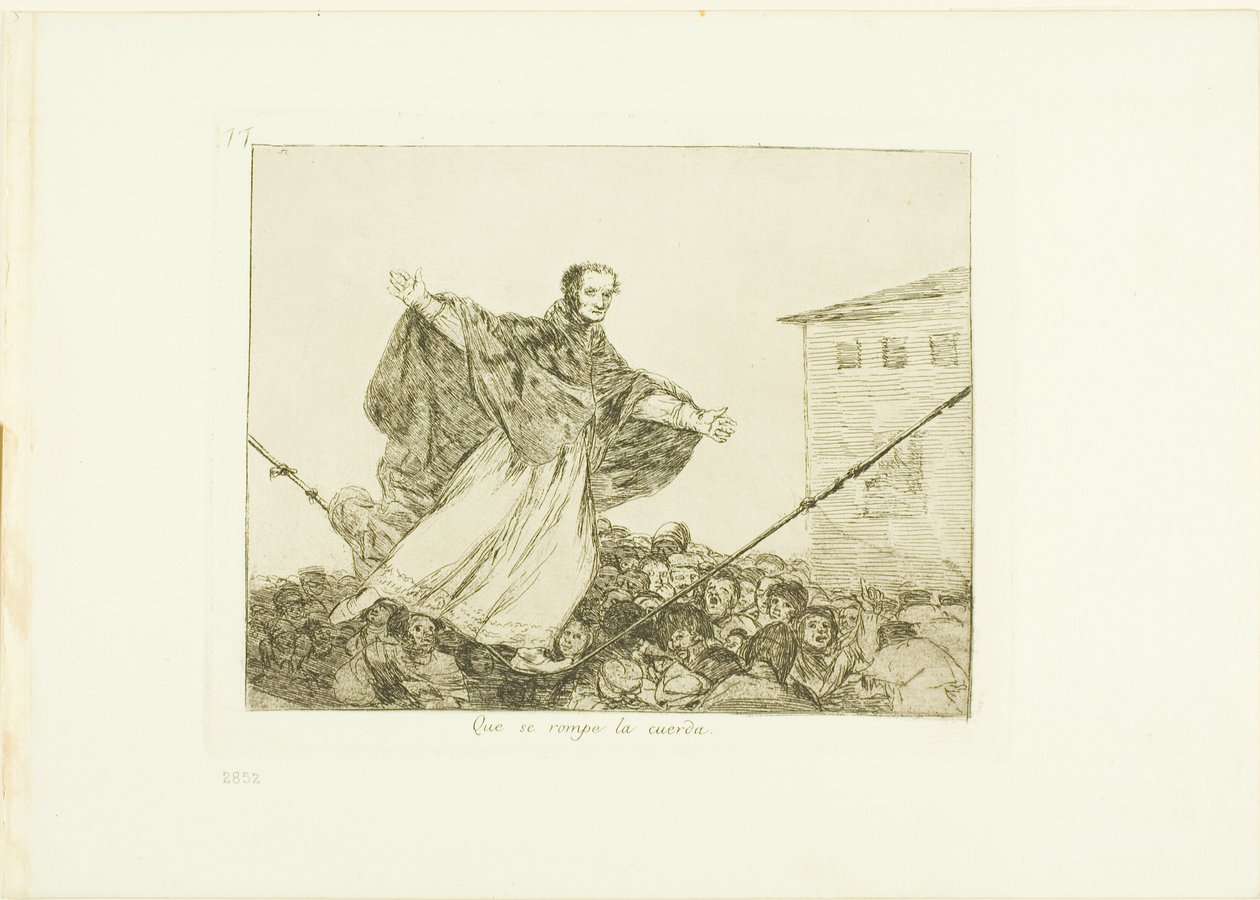 Må sladden brista, tallrik 77 från The Disasters of War av Francisco Jose de Goya y Lucientes
