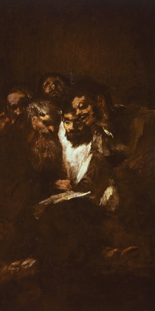 Män läser av Francisco de Goya (1746-1828) av Francisco Jose de Goya y Lucientes