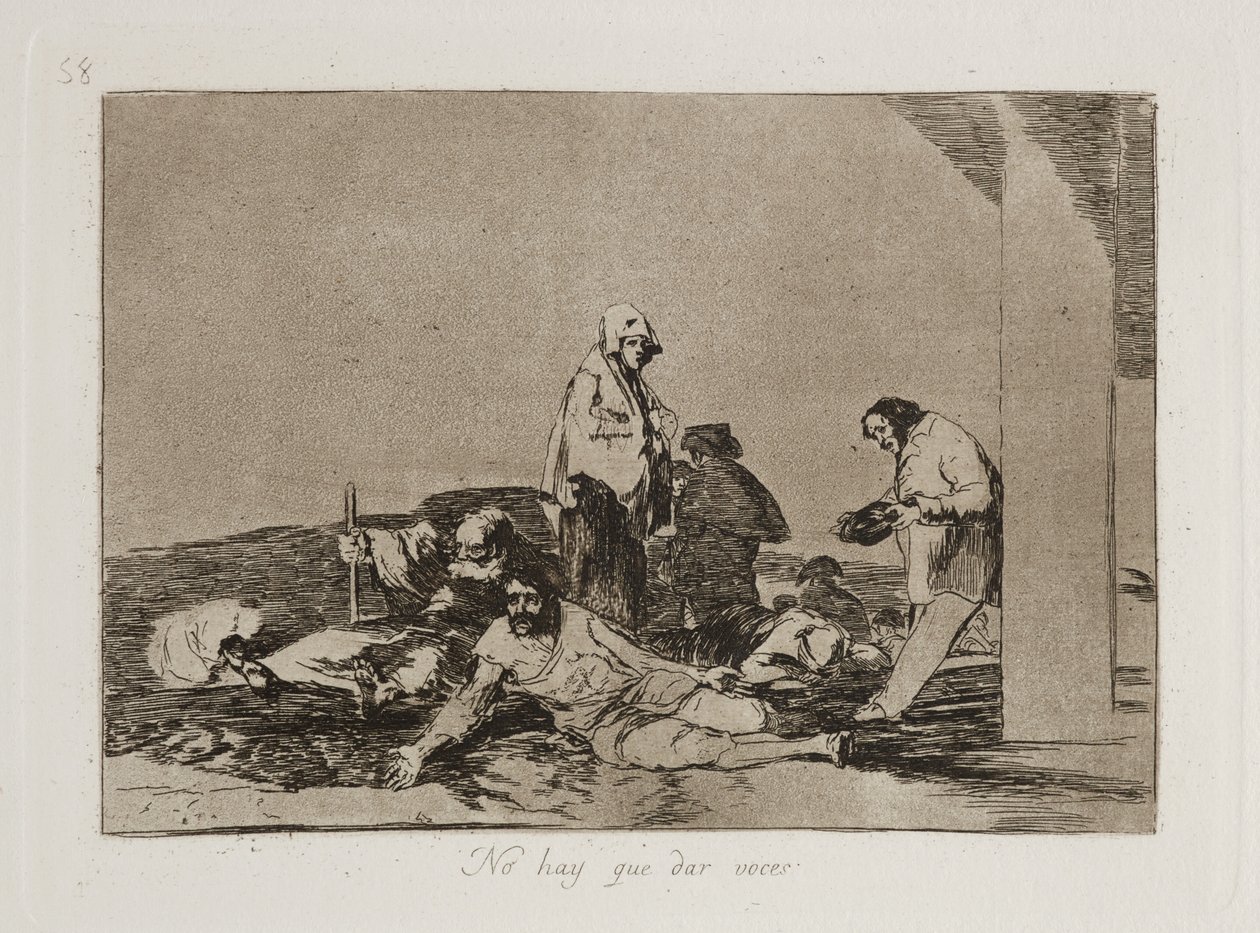No hay que dar voces (det är ingen idé att gråta) av Francisco Jose de Goya y Lucientes