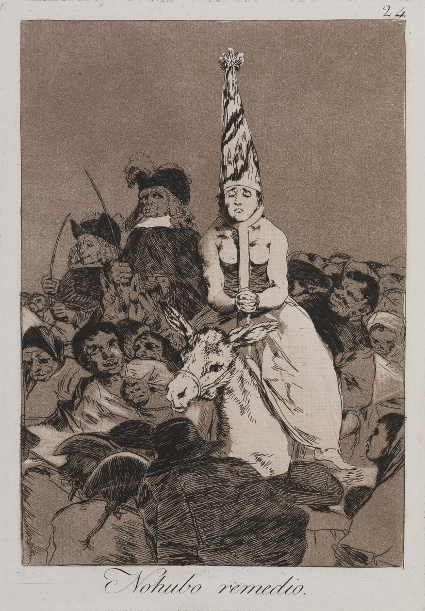 Inget kunde göras åt det (Nohubo remedio) av Francisco de Goya