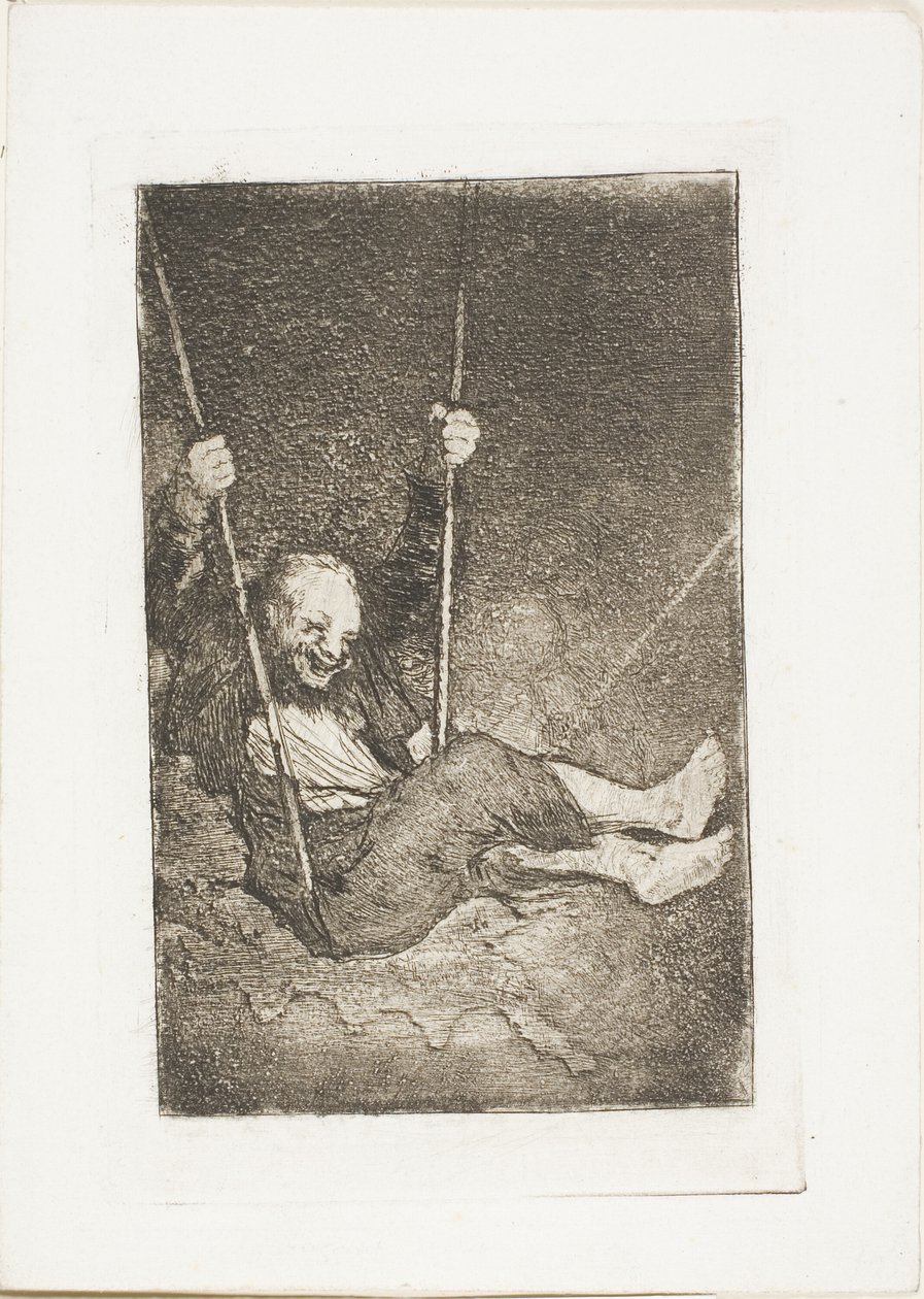 Gubben på en gunga av Francisco Jose de Goya y Lucientes