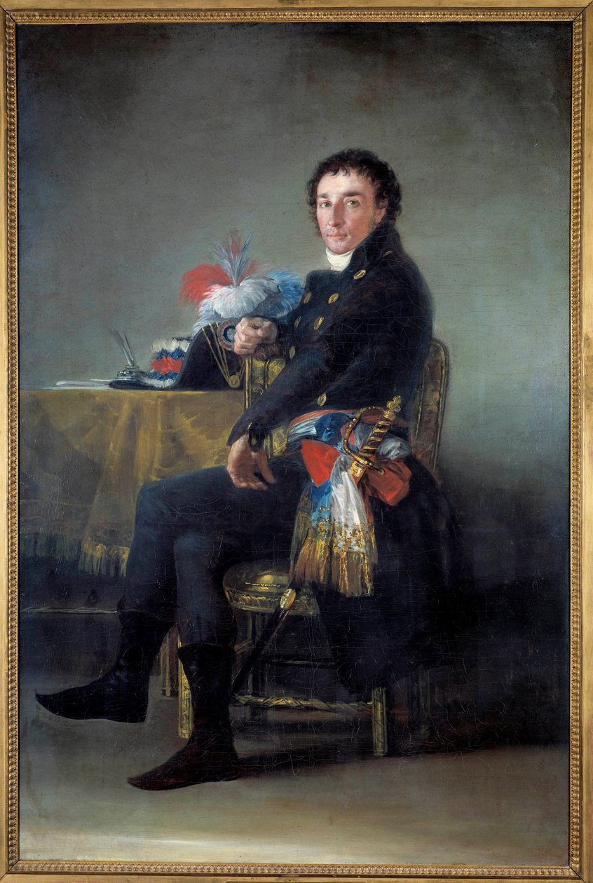 Porträtt av Ferdinand Guillemardet, Frankrikes ambassadör i Spanien (1765-1809) Målning av Francisco de Goya (1746-1828) 1800-talets sön. 1,86x1,24 m - Porträtt av Ferdinand Guillemardet, Frankrikes ambassadör i Spanien (1765-1809). Målning av Francisco de av Francisco de Goya