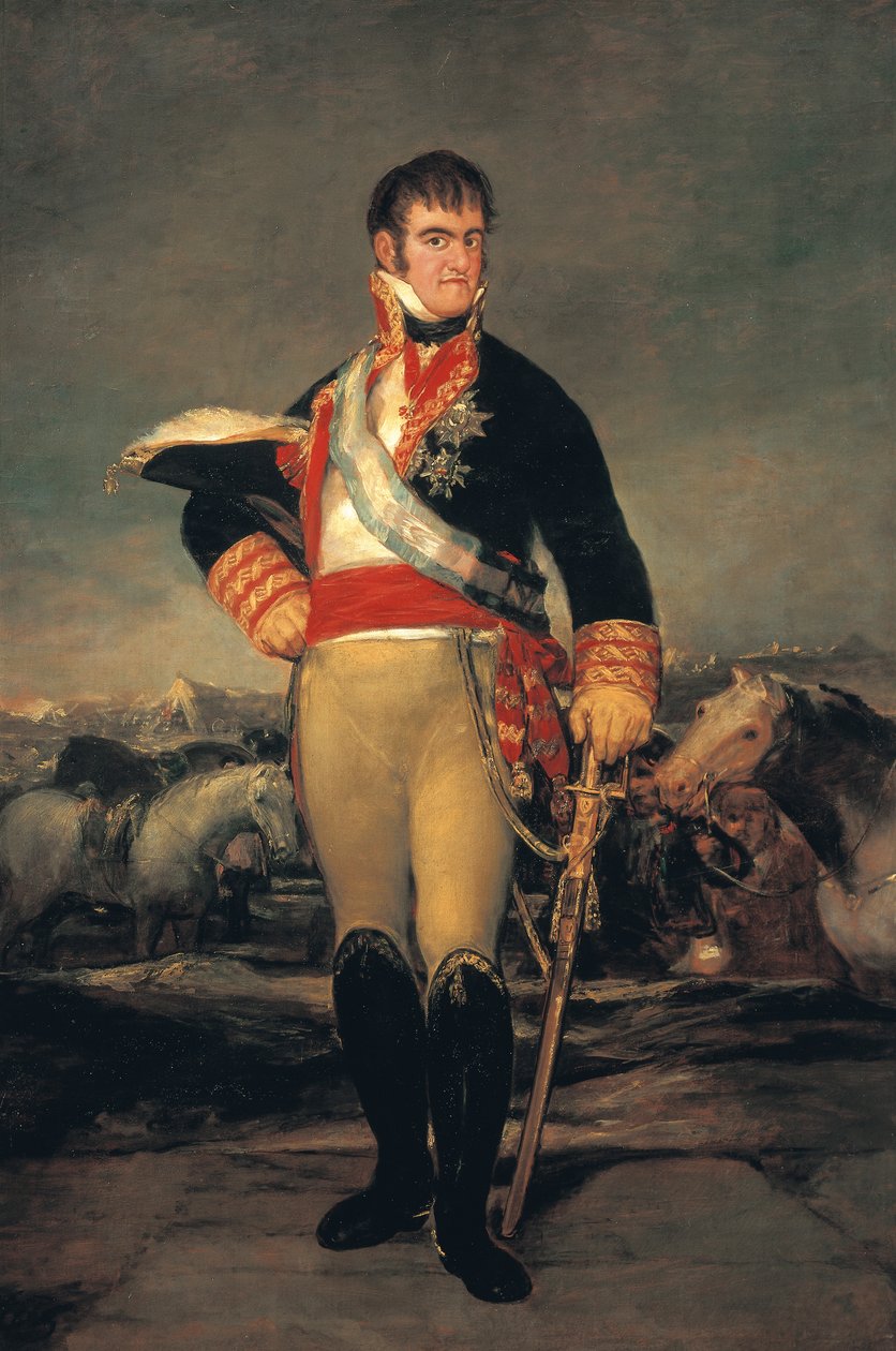 Porträtt av Ferdinand VII (San Lorenzo de El Escorial av Francisco Jose de Goya y Lucientes