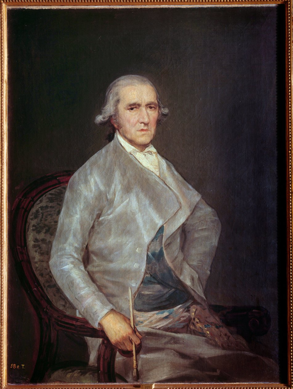 Porträtt av Francisco Bayeu. Francisco Bayeu (1734-1795), målare och broder till konstnären. Målning av Francisco de Goya (1746-1795) 1795 Madrid, Pradomuseet av Francisco de Goya