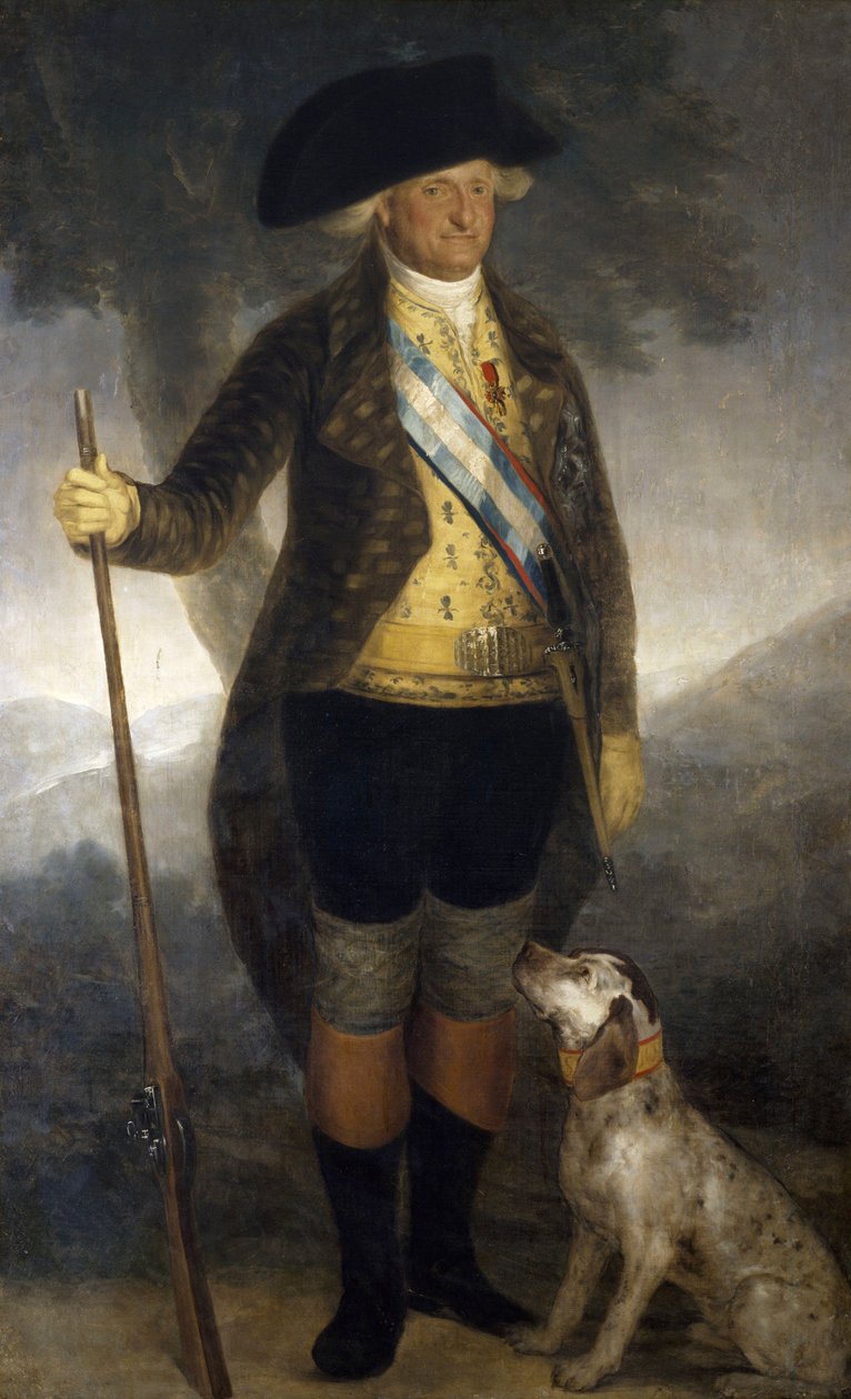 Porträtt av kung Karl IV av Spanien (1749-1819), sent 1700-tal, av Francisco Goya, olja på duk, 209x126 cm av Francisco Jose de Goya y Lucientes